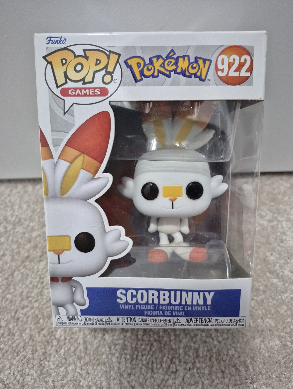 NWB Funko Pop! Games: Pokémon - Scorbunny (#922)